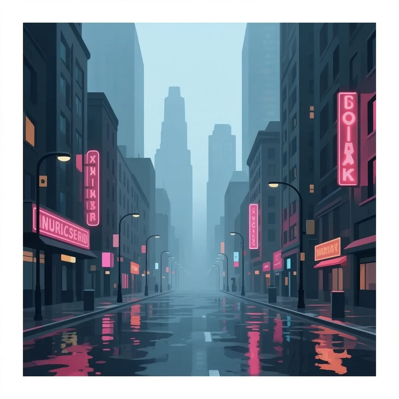 City rainy day emoji