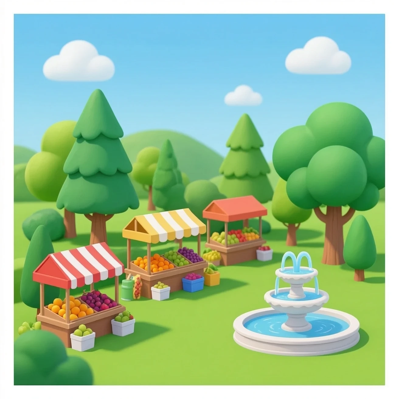 negozio orto frutta cartone animato emoji