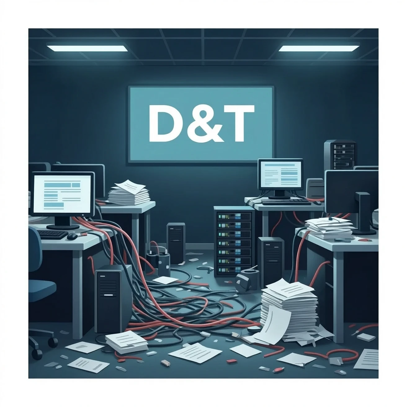 Disorganised IT Department called D&T emoji