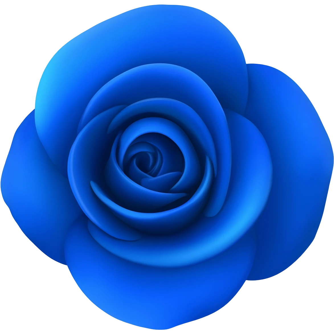 Rosa azul emoji