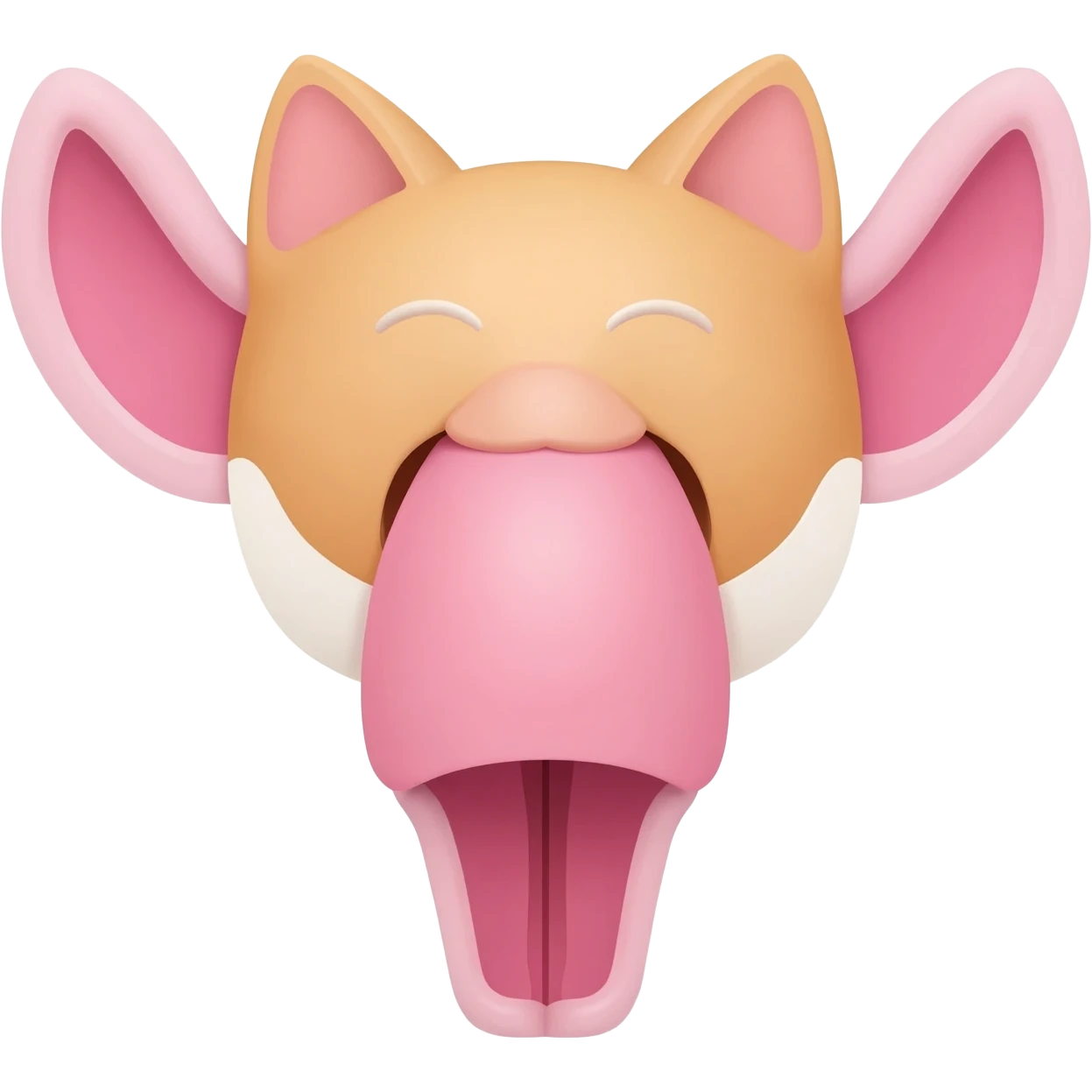 Cat that looks like a vagina emoji