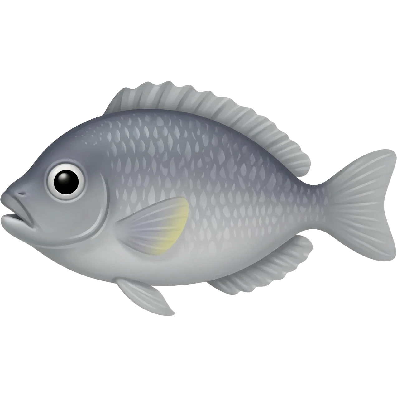 grey and white fish with stink lines emoji