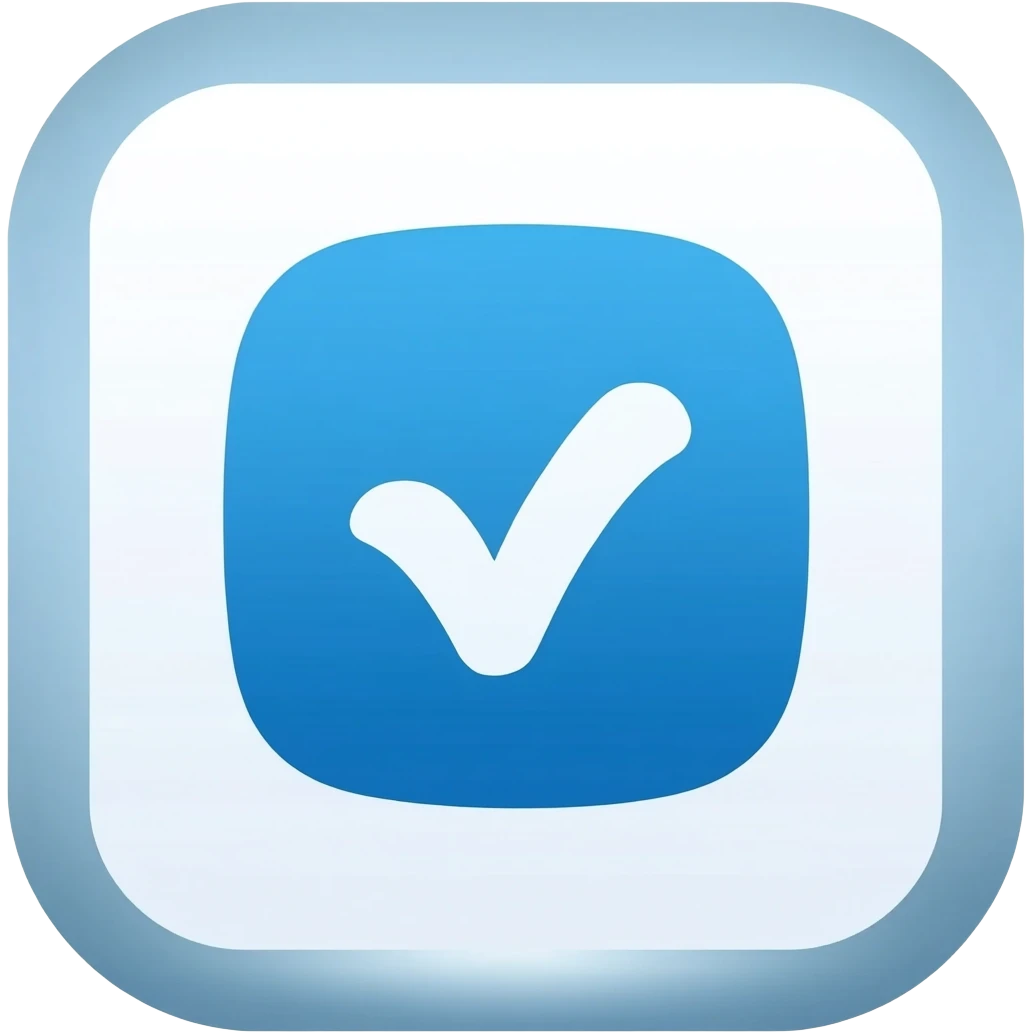 Blue tick from instagram emoji