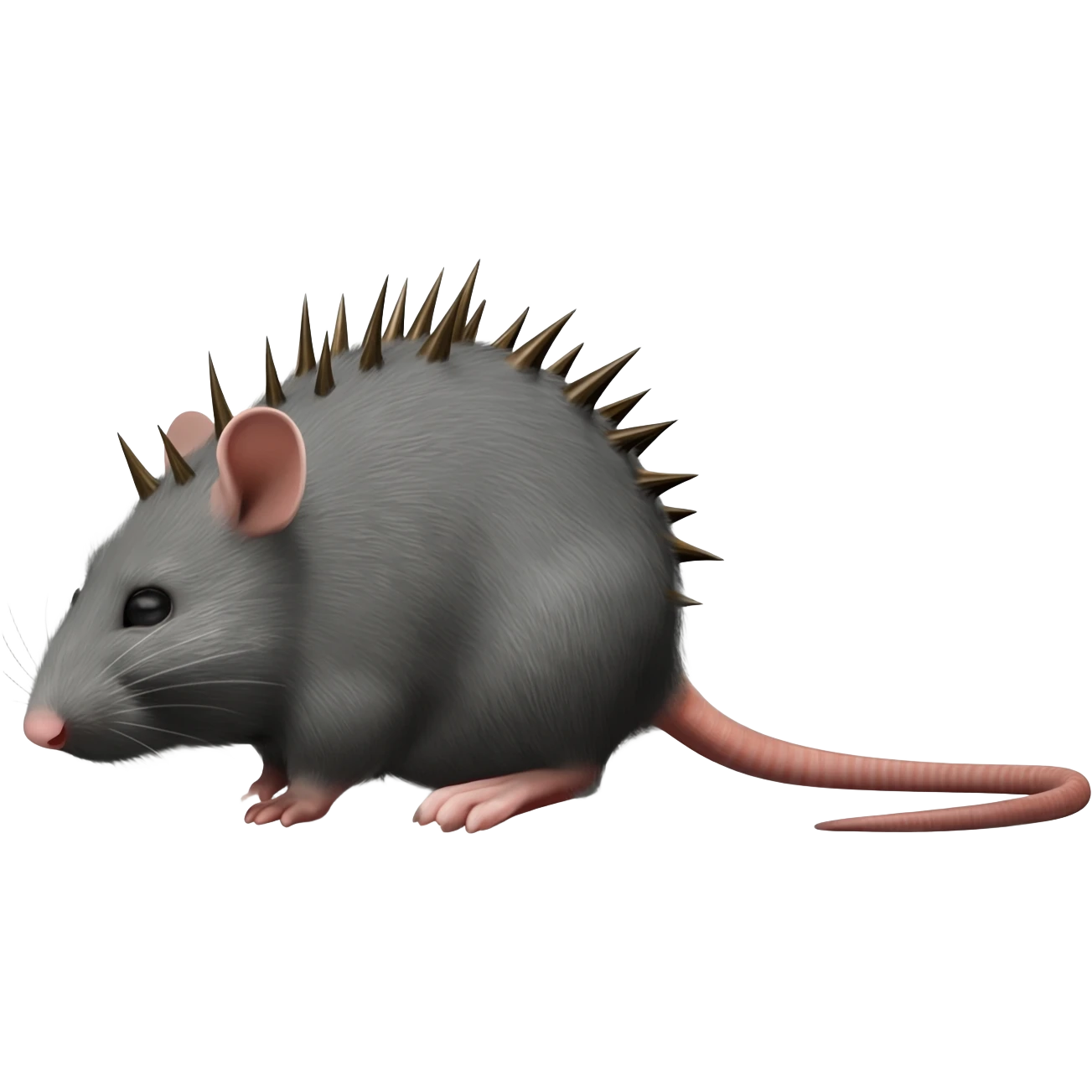 giant rat with spines along its back emoji