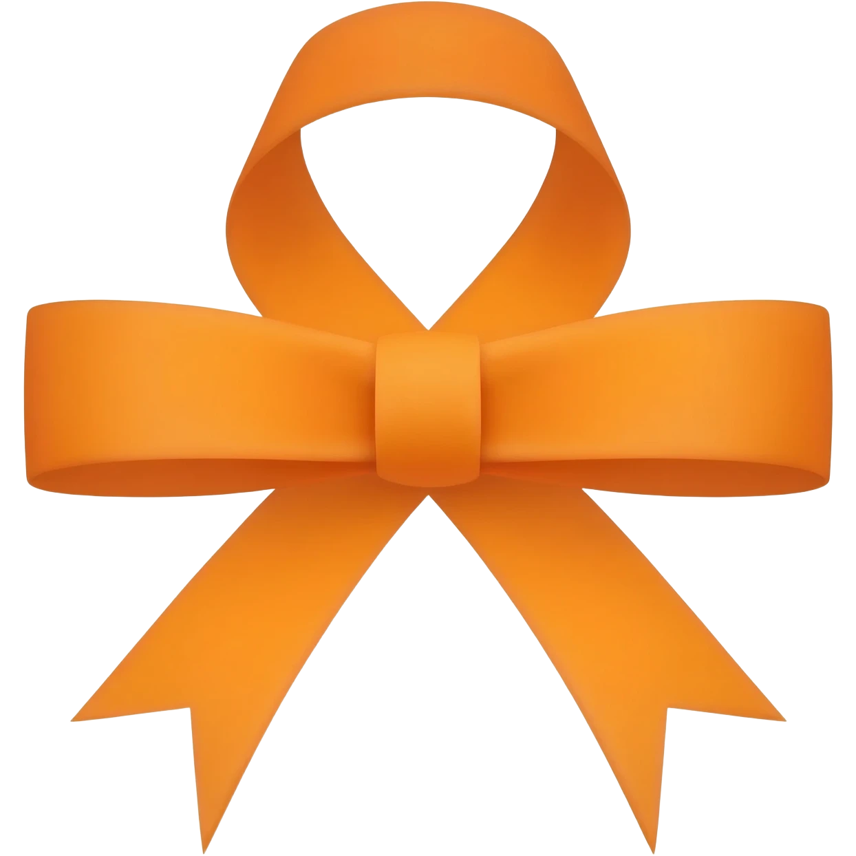 orange ribbon emoji