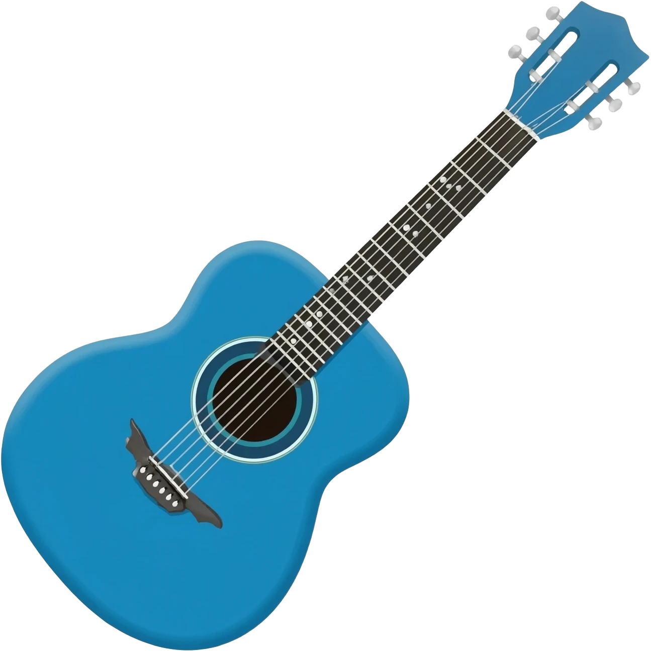 Blue guitar emoji