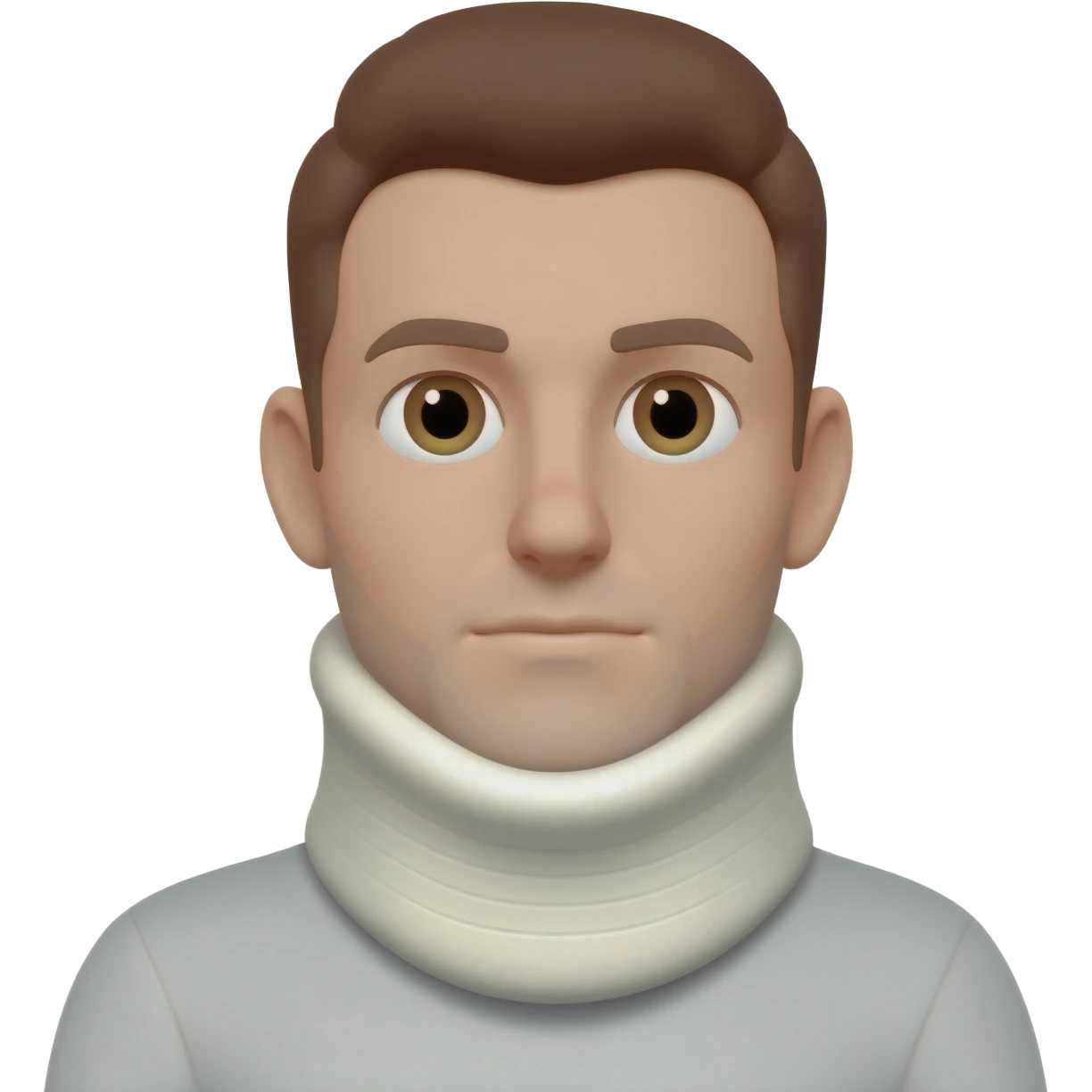 Male with neck brace emoji