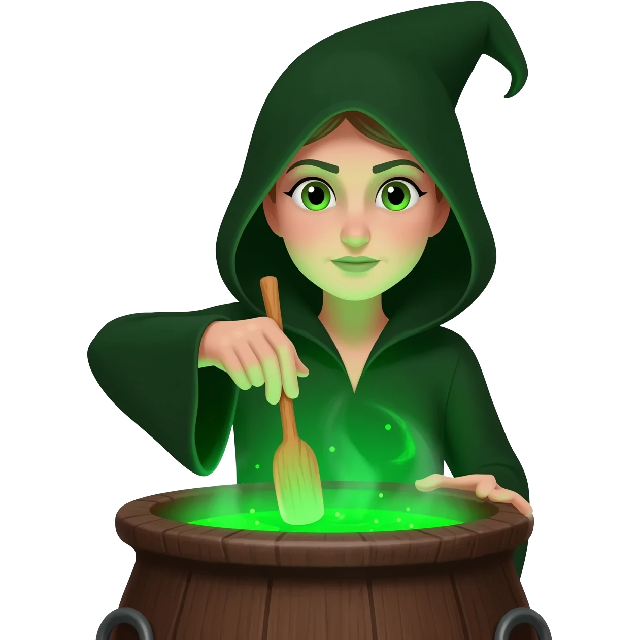 green witch cooking potion emoji