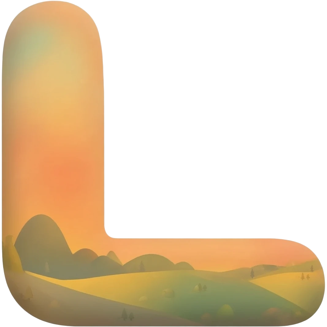 БУКВА L С ИРИСАМИ emoji