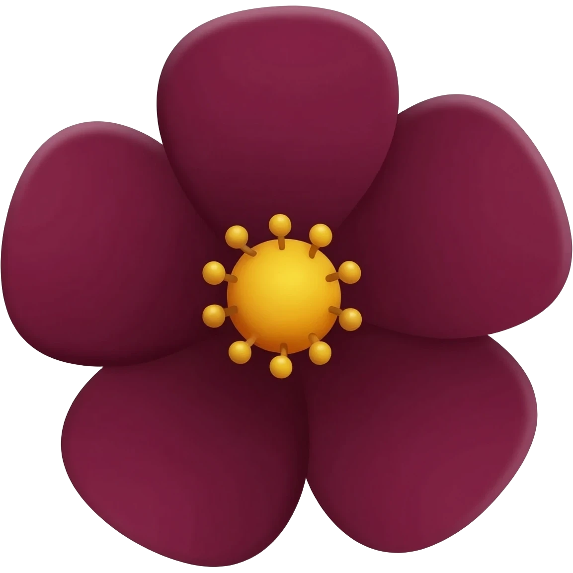 fleur bordeaux emoji