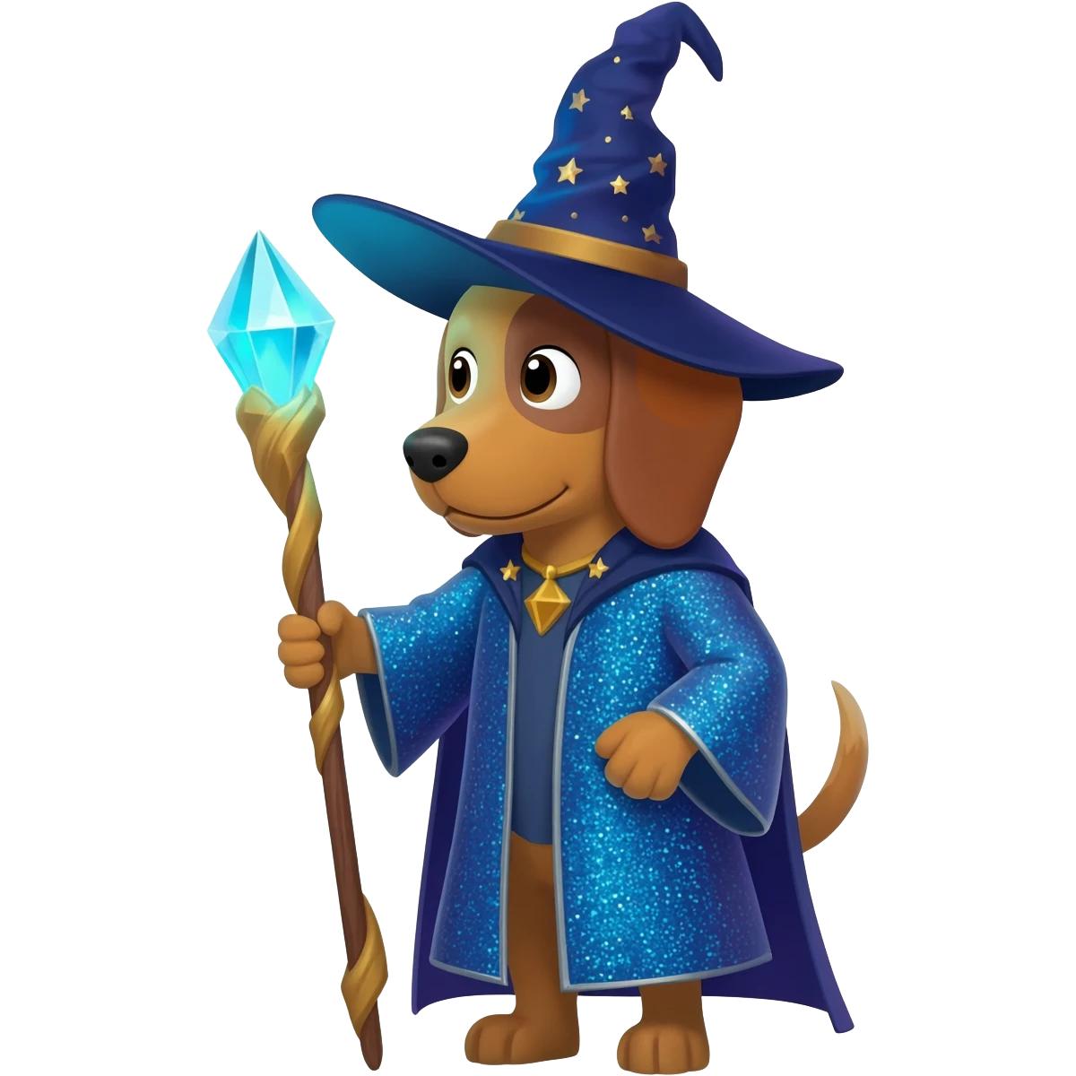 Dog wizard emoji
