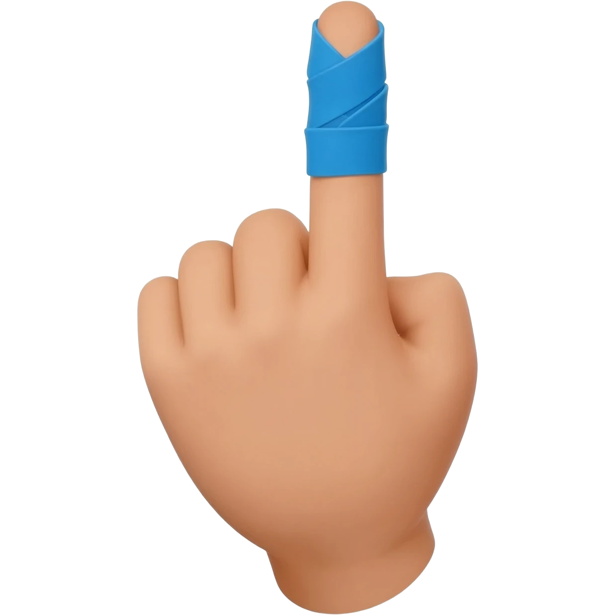 Un doit lever vers le haut avec un bandage comme benzema emoji