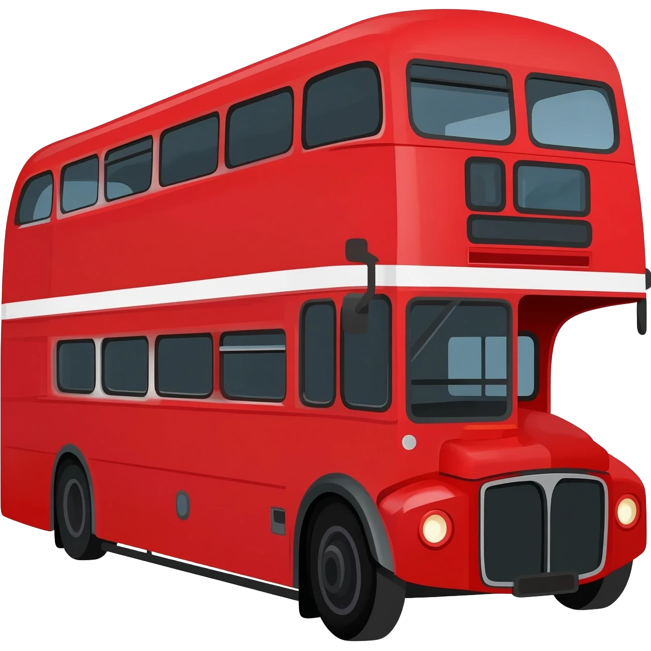 Red London double decker bus emoji