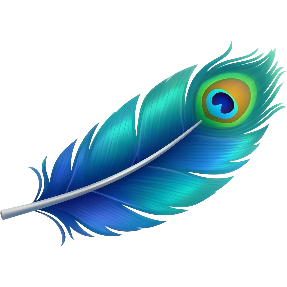 Peacock feather emoji