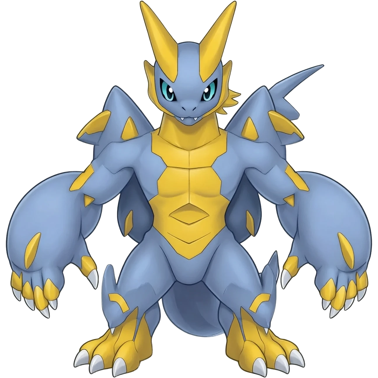 Meloetta-Renamon-Wargreymon-Protogen-Pokémon-Digimon-Fakémon-fusion-hybrid-creature emoji