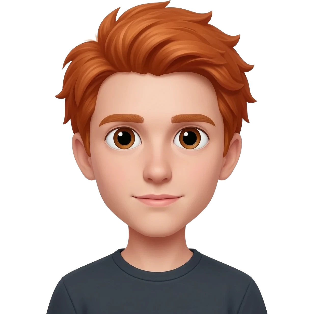 Jorge emoji very white teenager redhair emoji