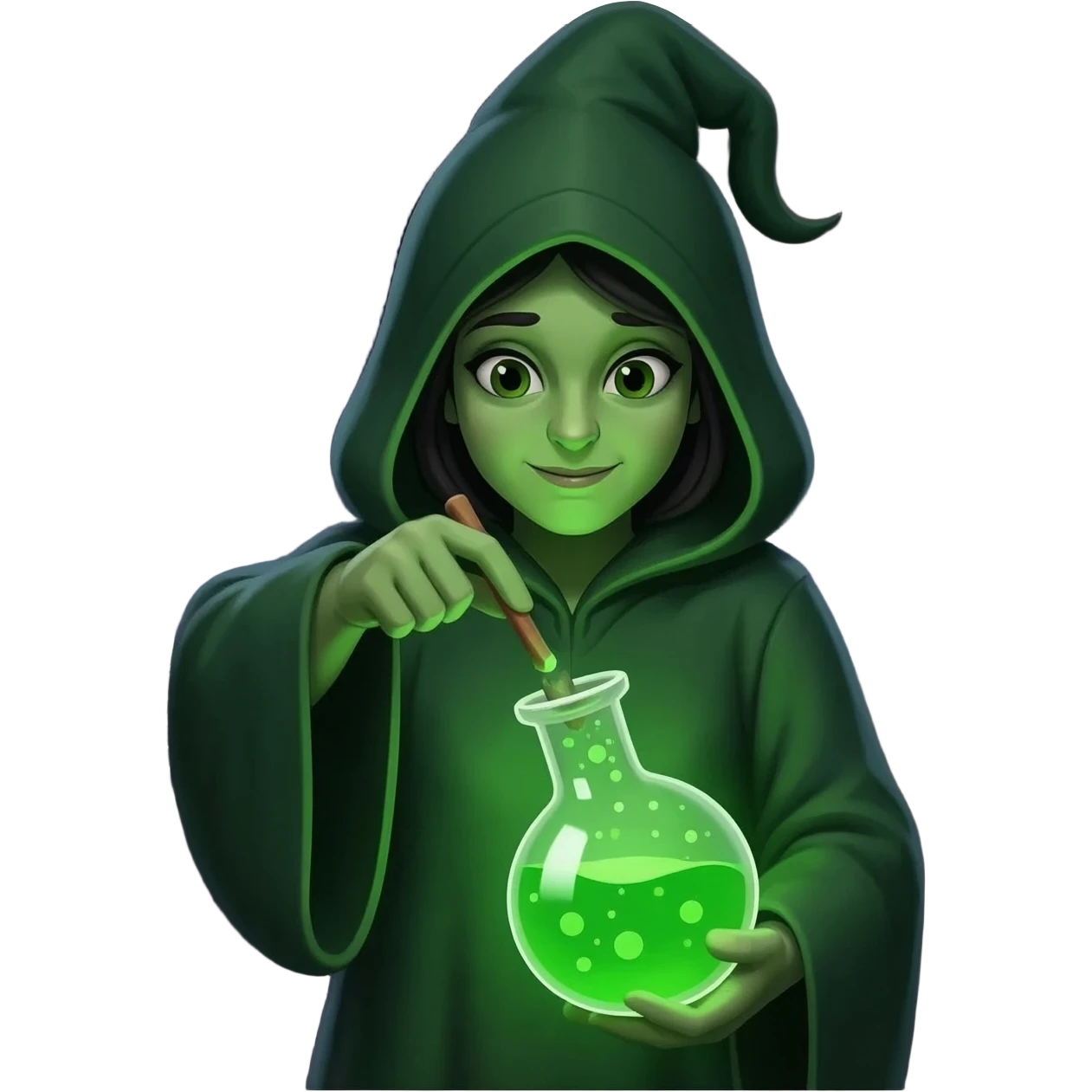 green witch cooking potion emoji