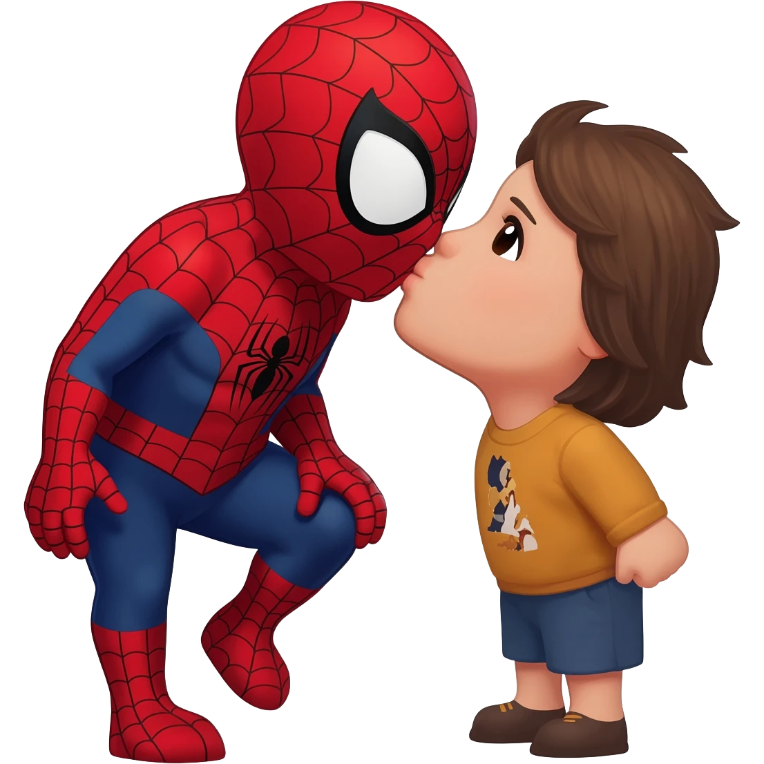 Spider mans kiss emoji