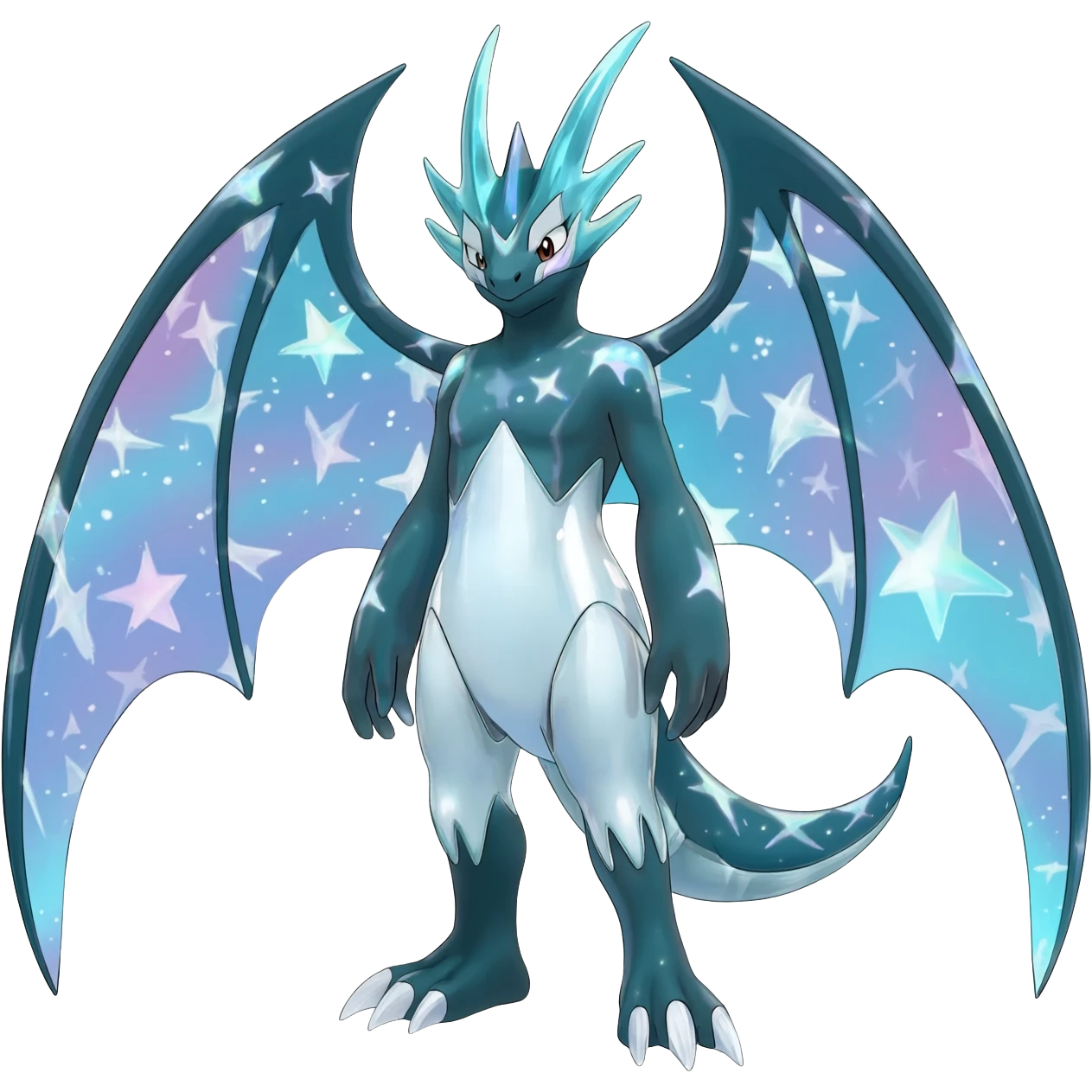 Shiny Starry Wishy Washy Nargacuga-Silvally-Absol-Digimon-fusion emoji