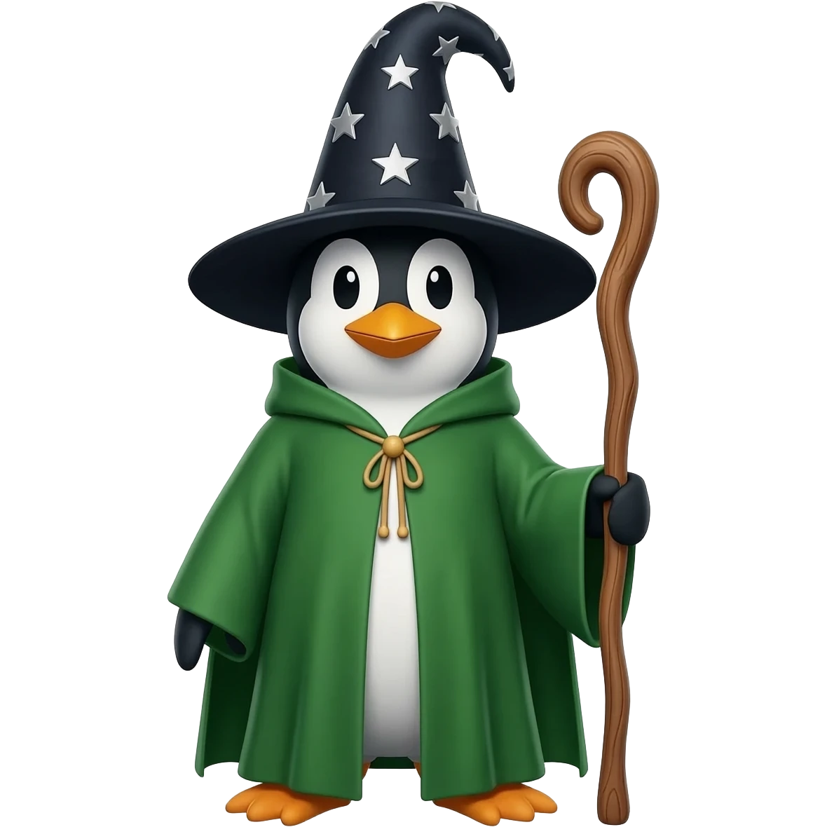 Penguin Wizard emoji
