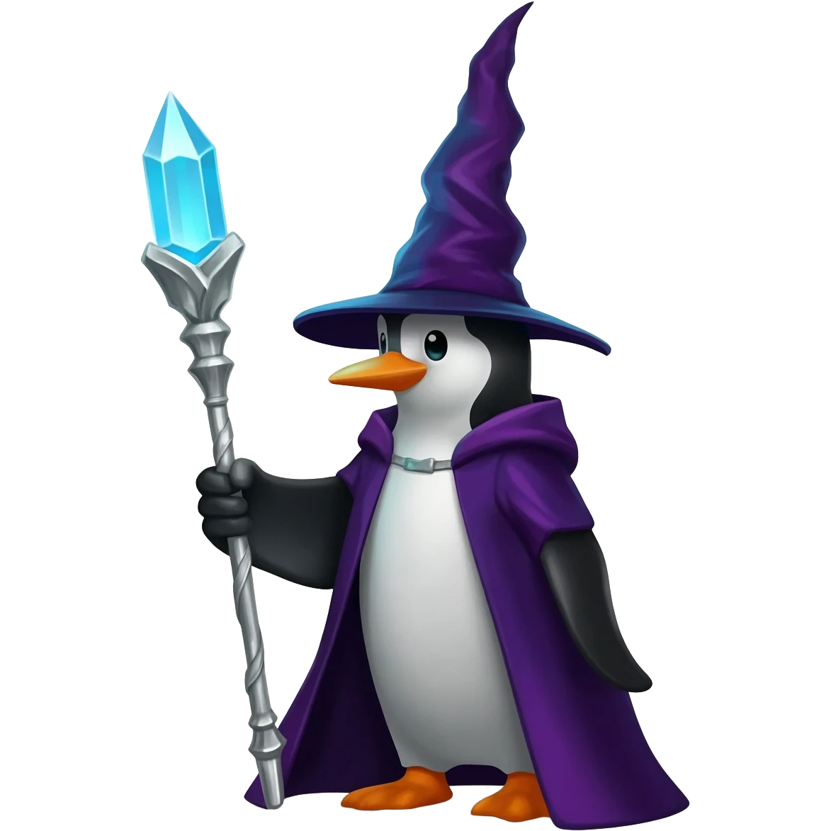 Penguin Wizard emoji