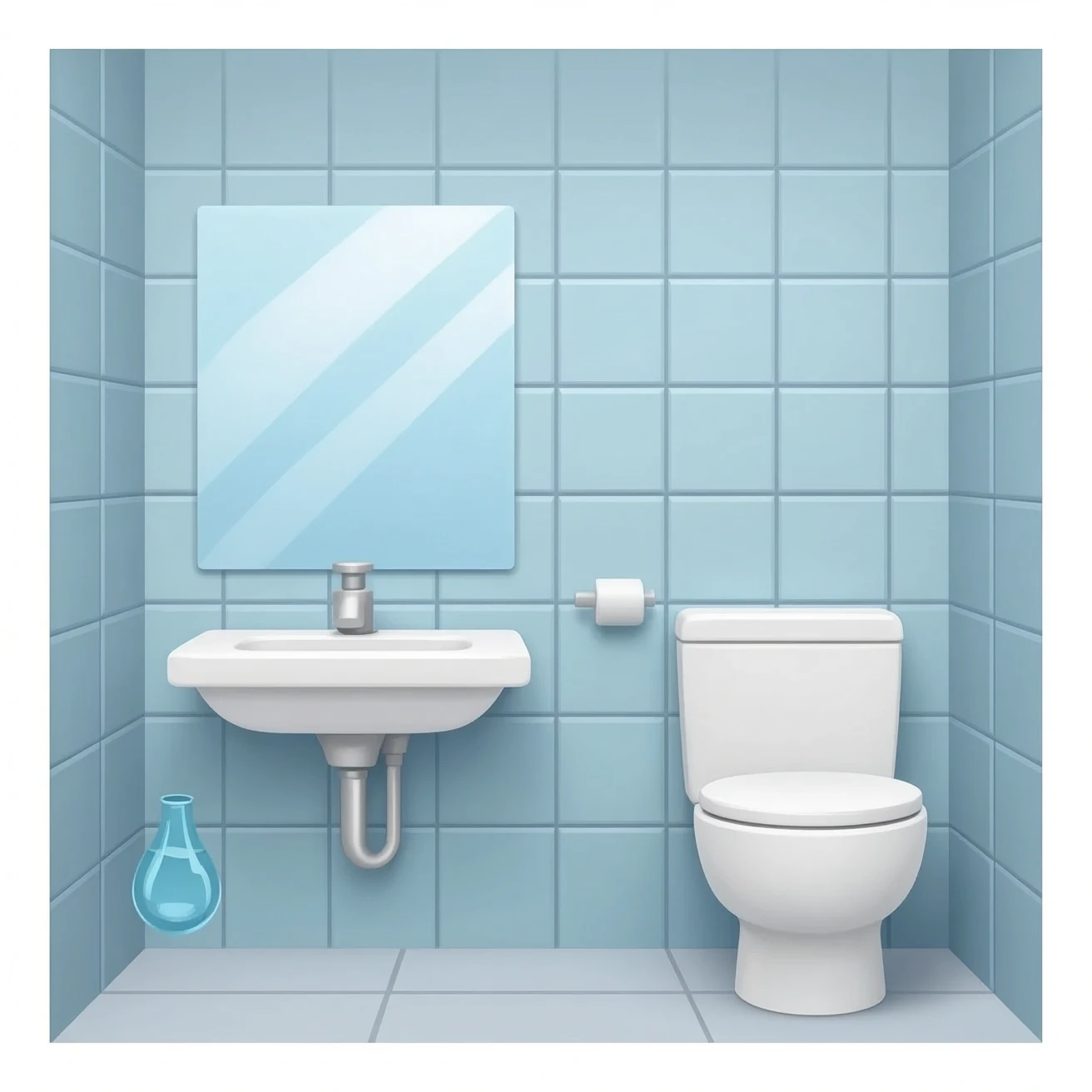 save water bathroom emoji