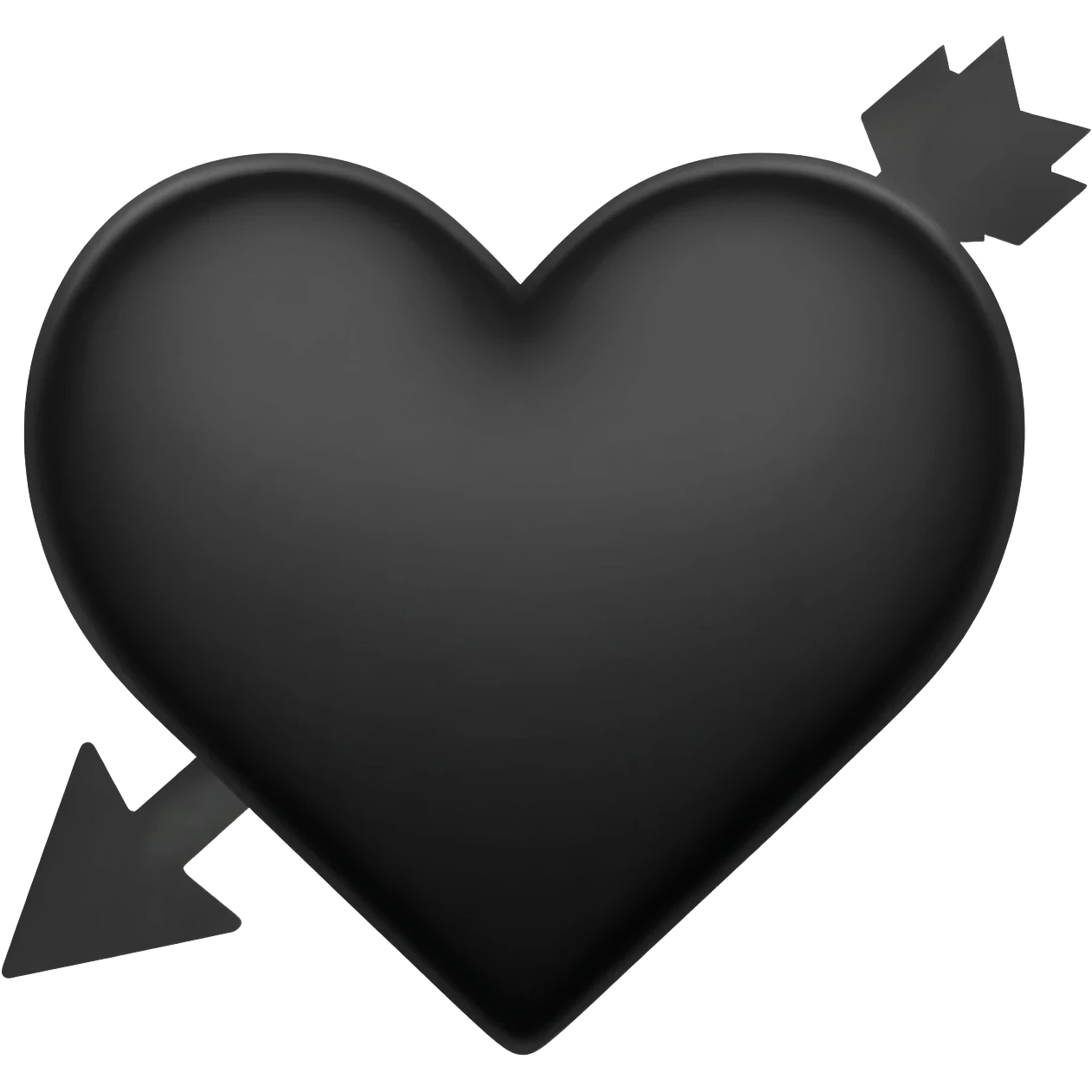 Cor💘azón negro flechado emoji