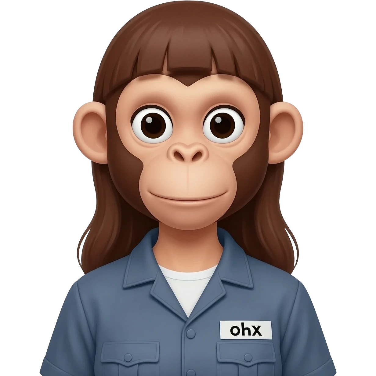 mujer mono de carcel emoji