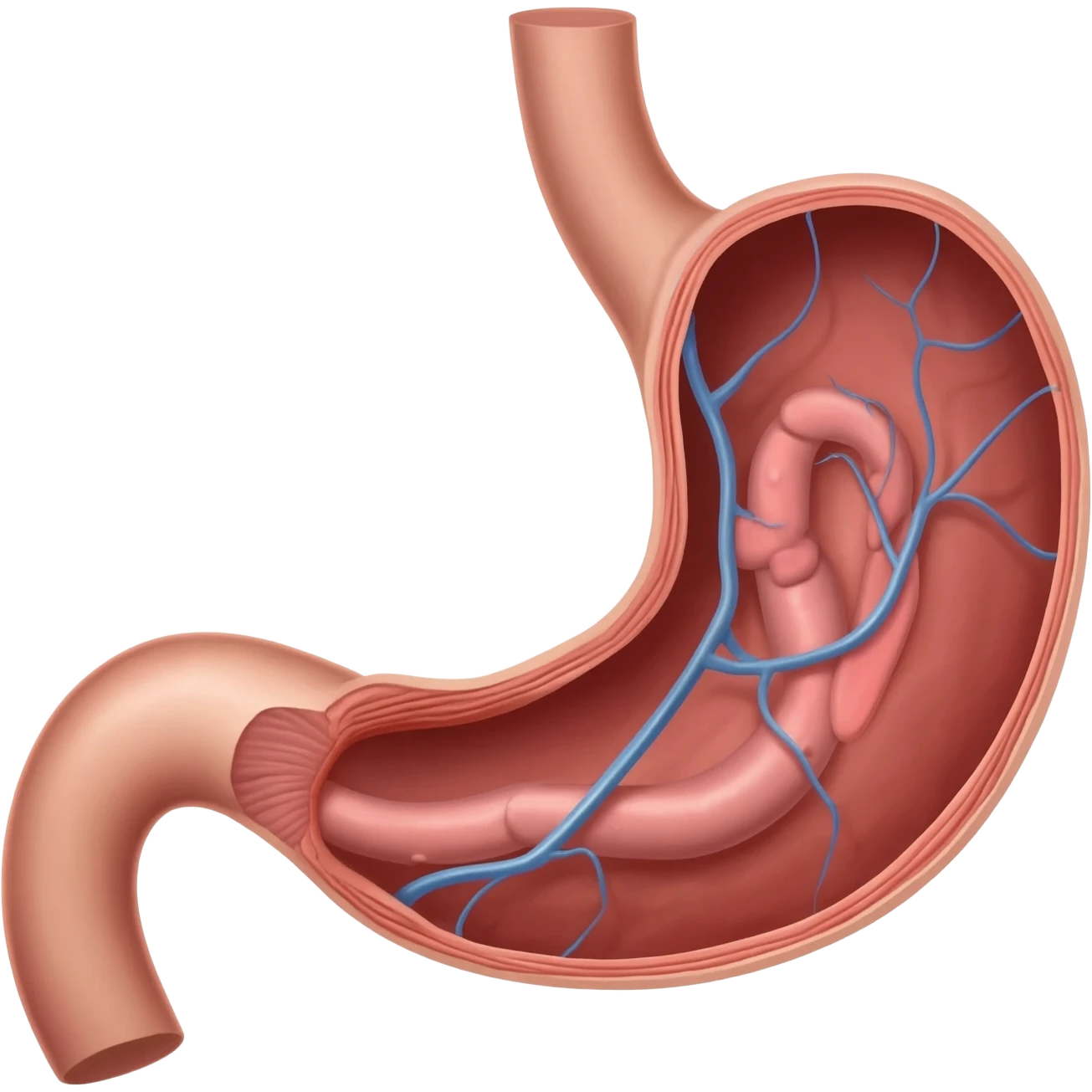 gut on stomach emoji