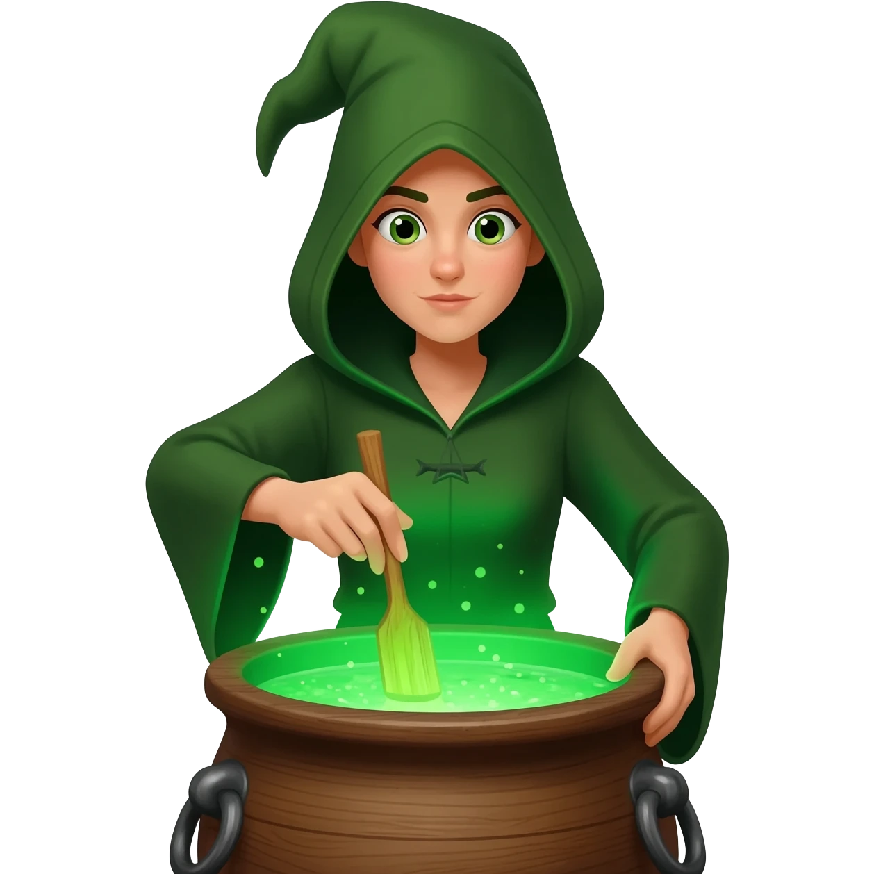green witch cooking potion emoji