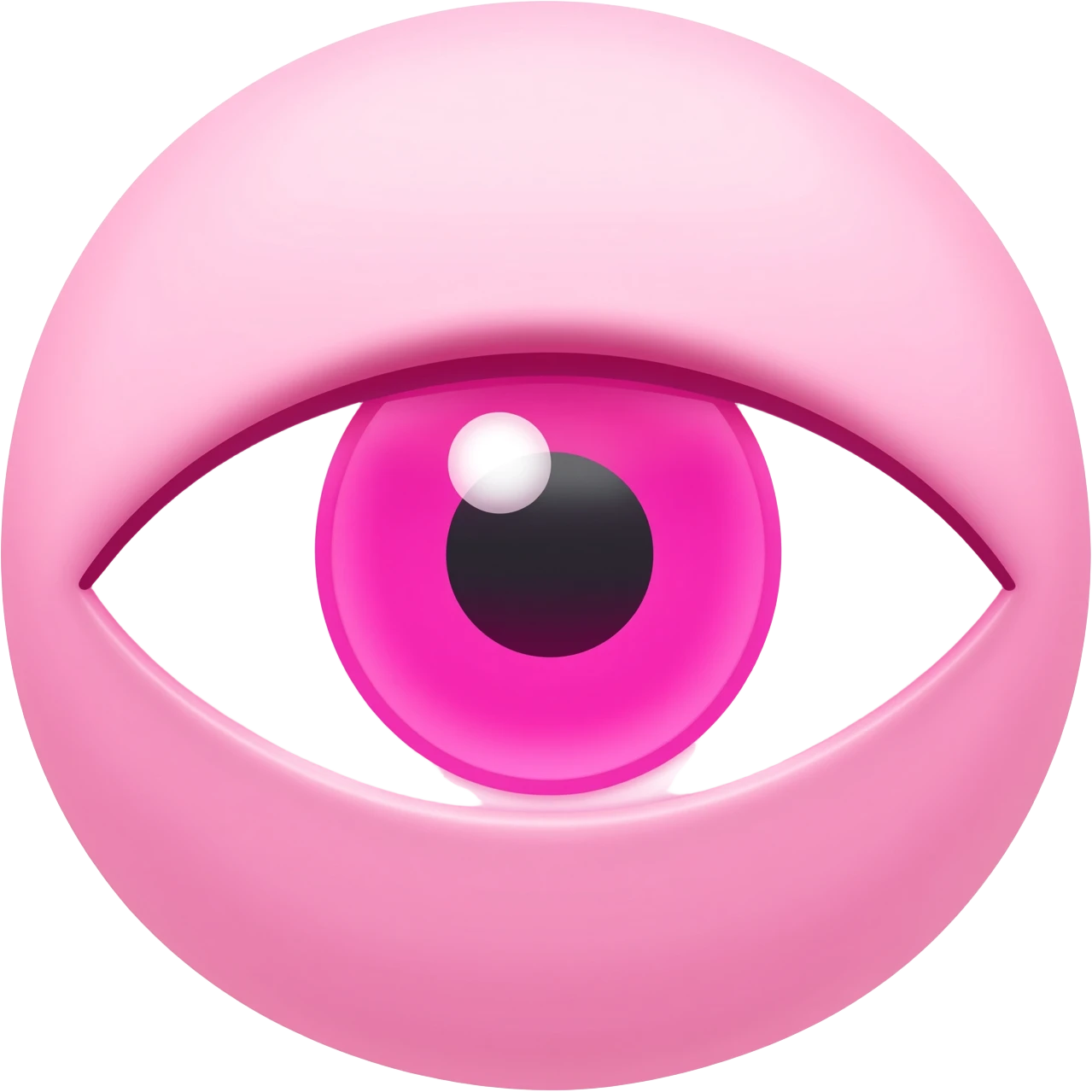pink evil eye emoji