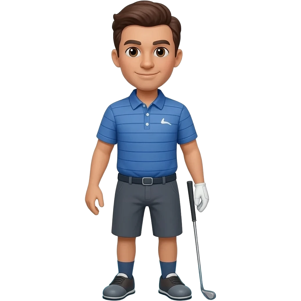 Golfer in rain emoji