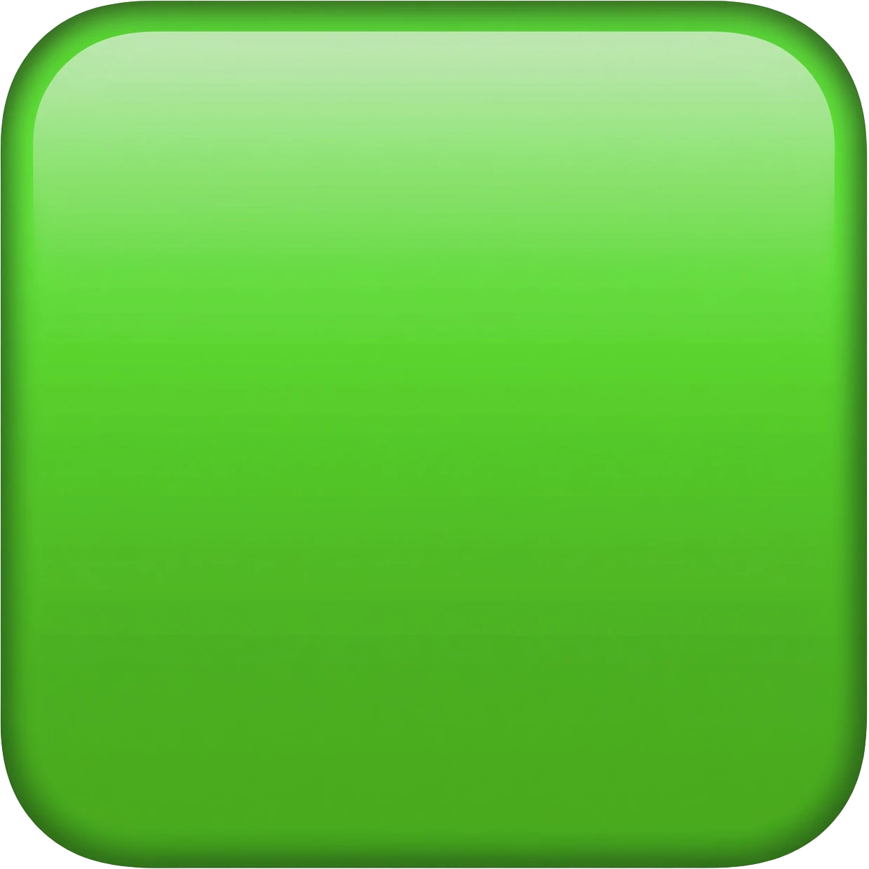 Rectangle in green color emoji