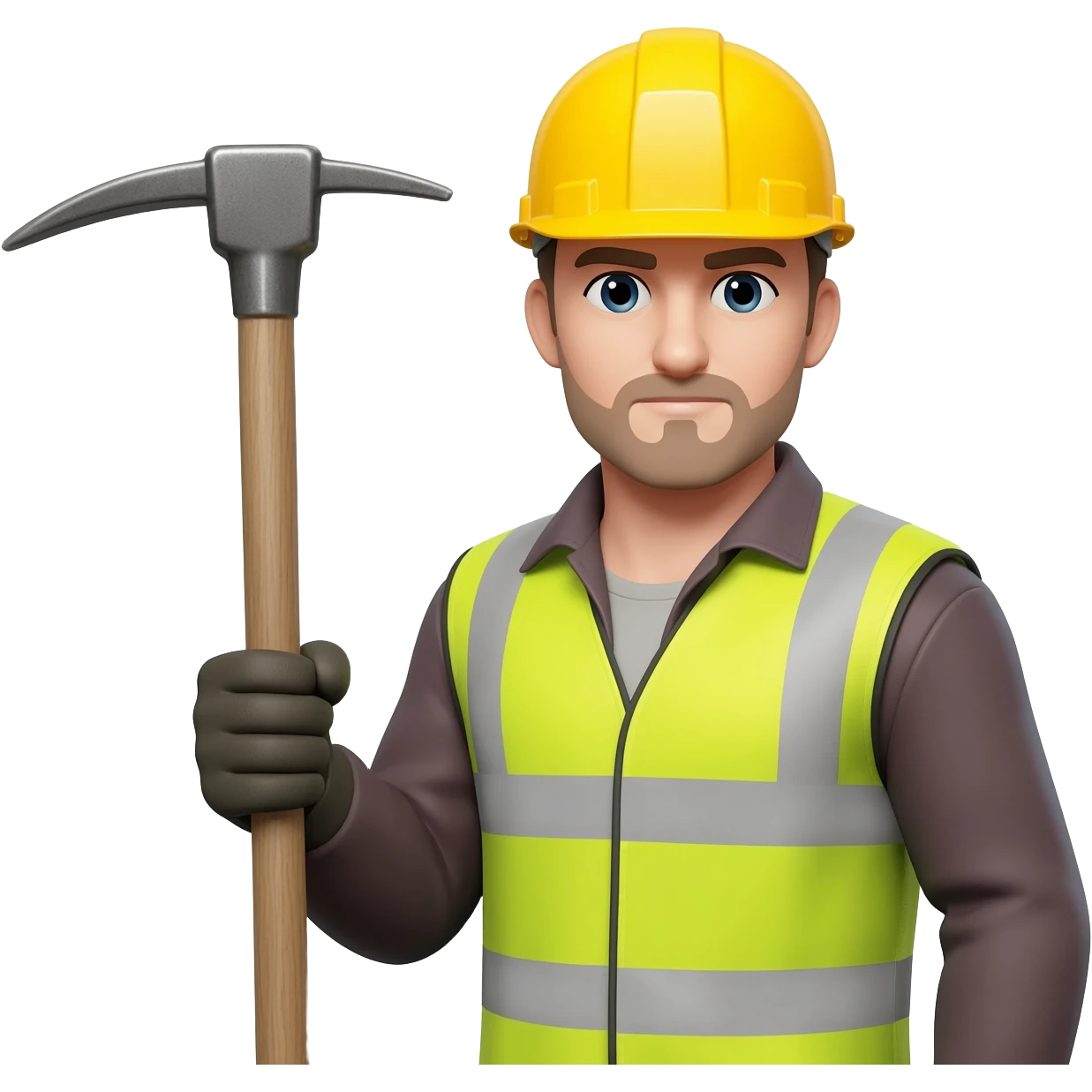 miner man with tool emoji