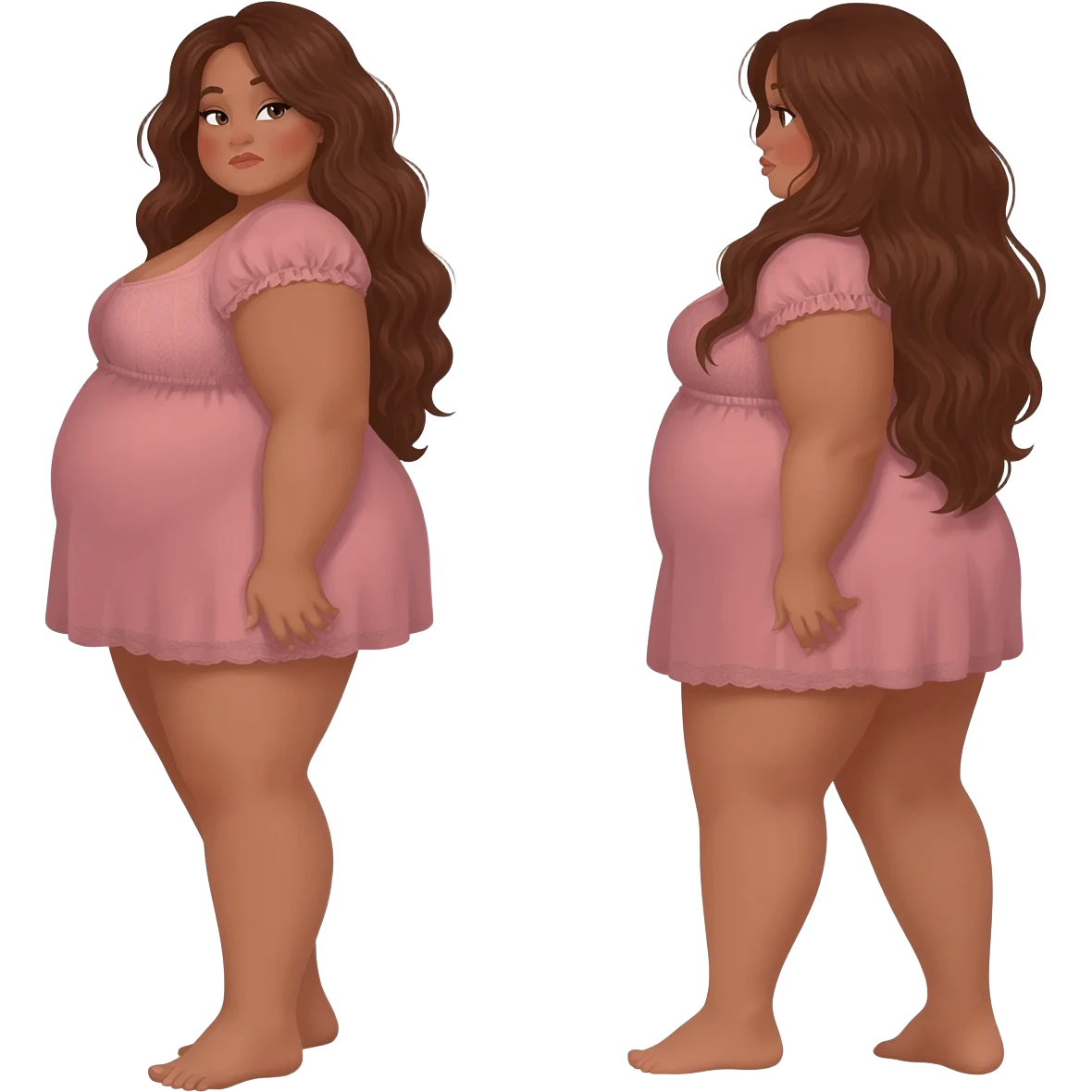 BIG  THICK  LADY AND  SBE emoji