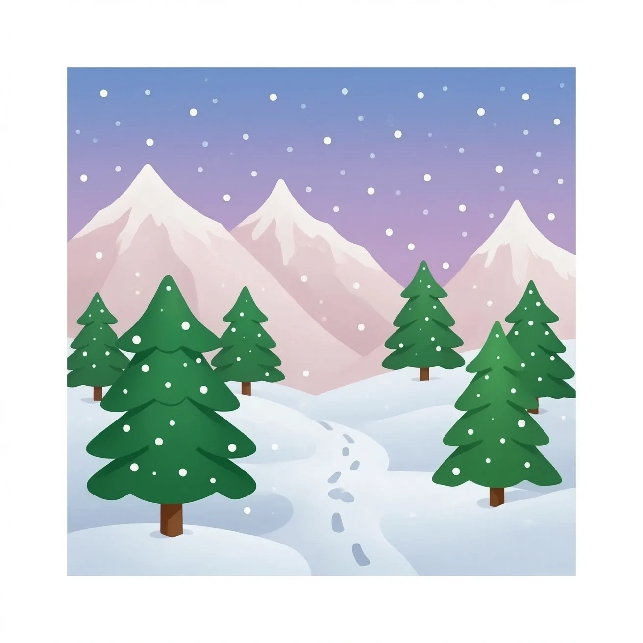 Pink Christmas emoji