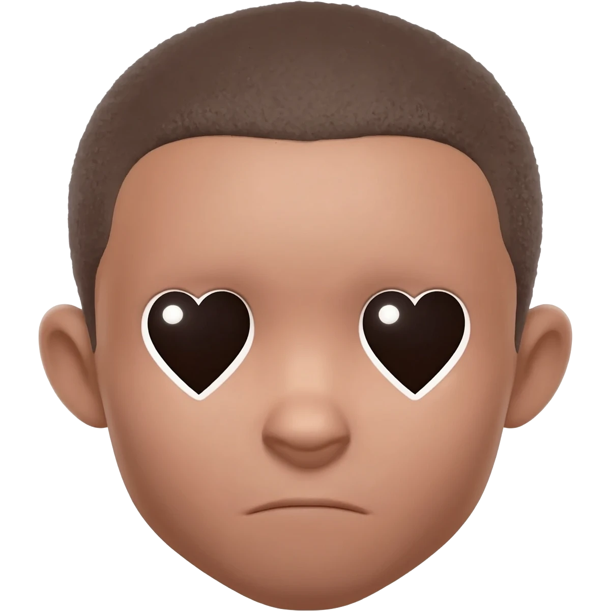 무표정인 (-_-) 하트 표정 emoji