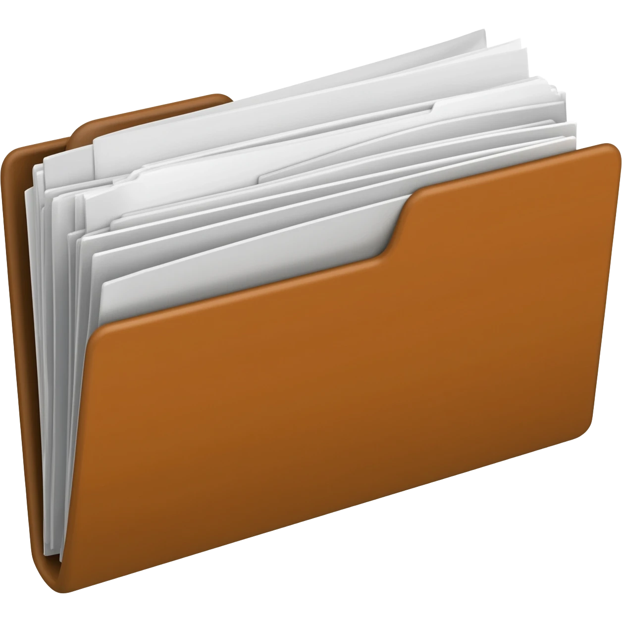 Carpeta con folios dentro emoji