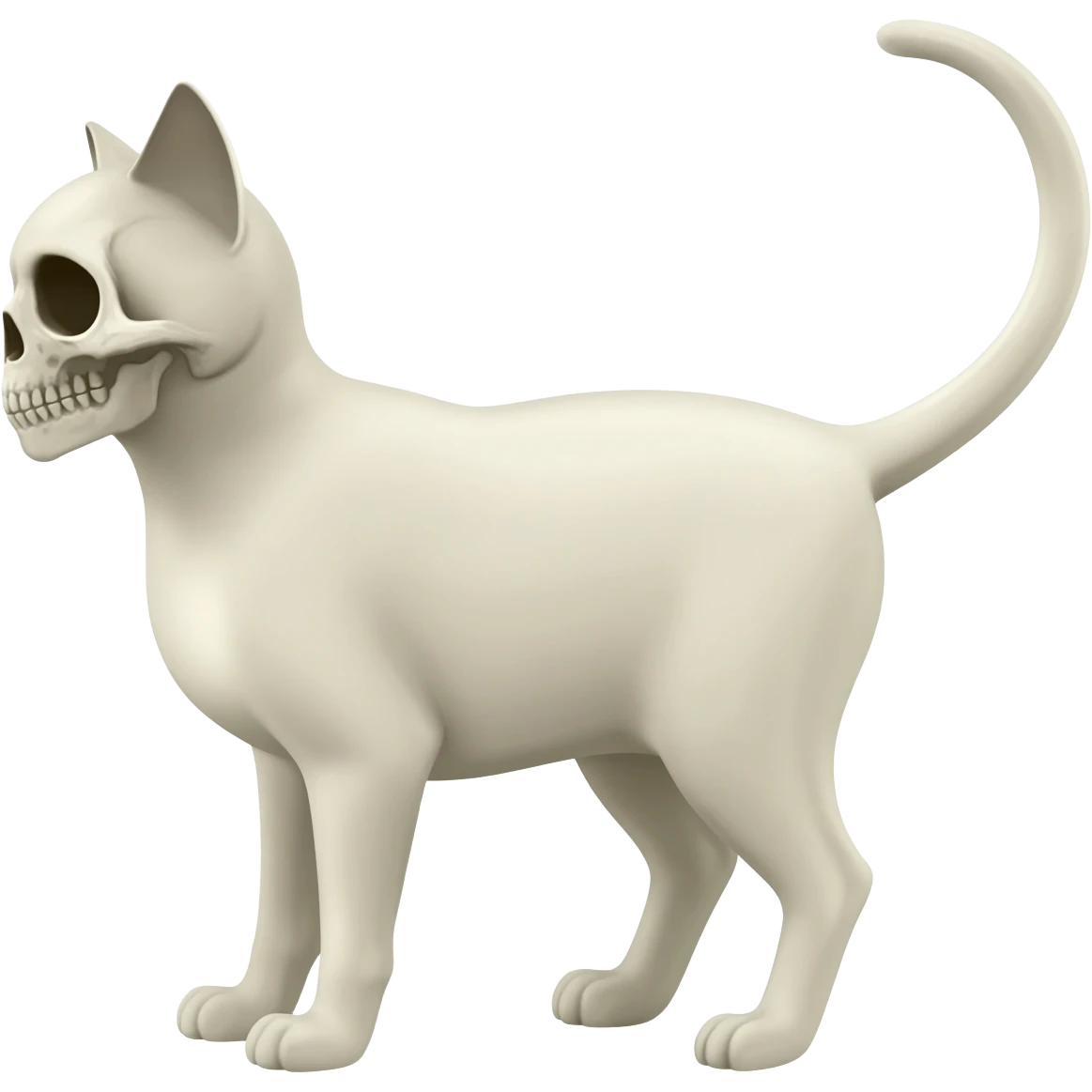 Skull cat emoji