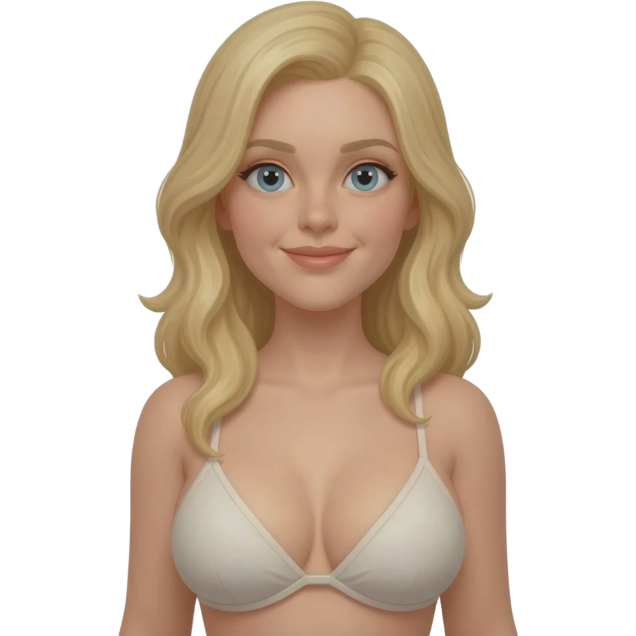 a blonde tits emoji