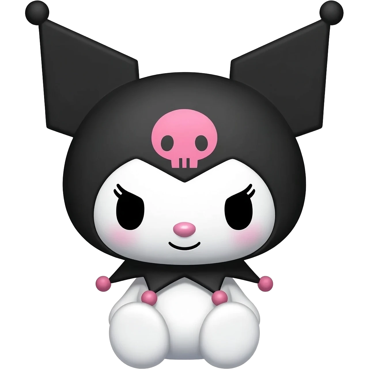 Hazme un emoji de Kuromi de sanrio que pueda copiar y pegar para una historia de ig emoji