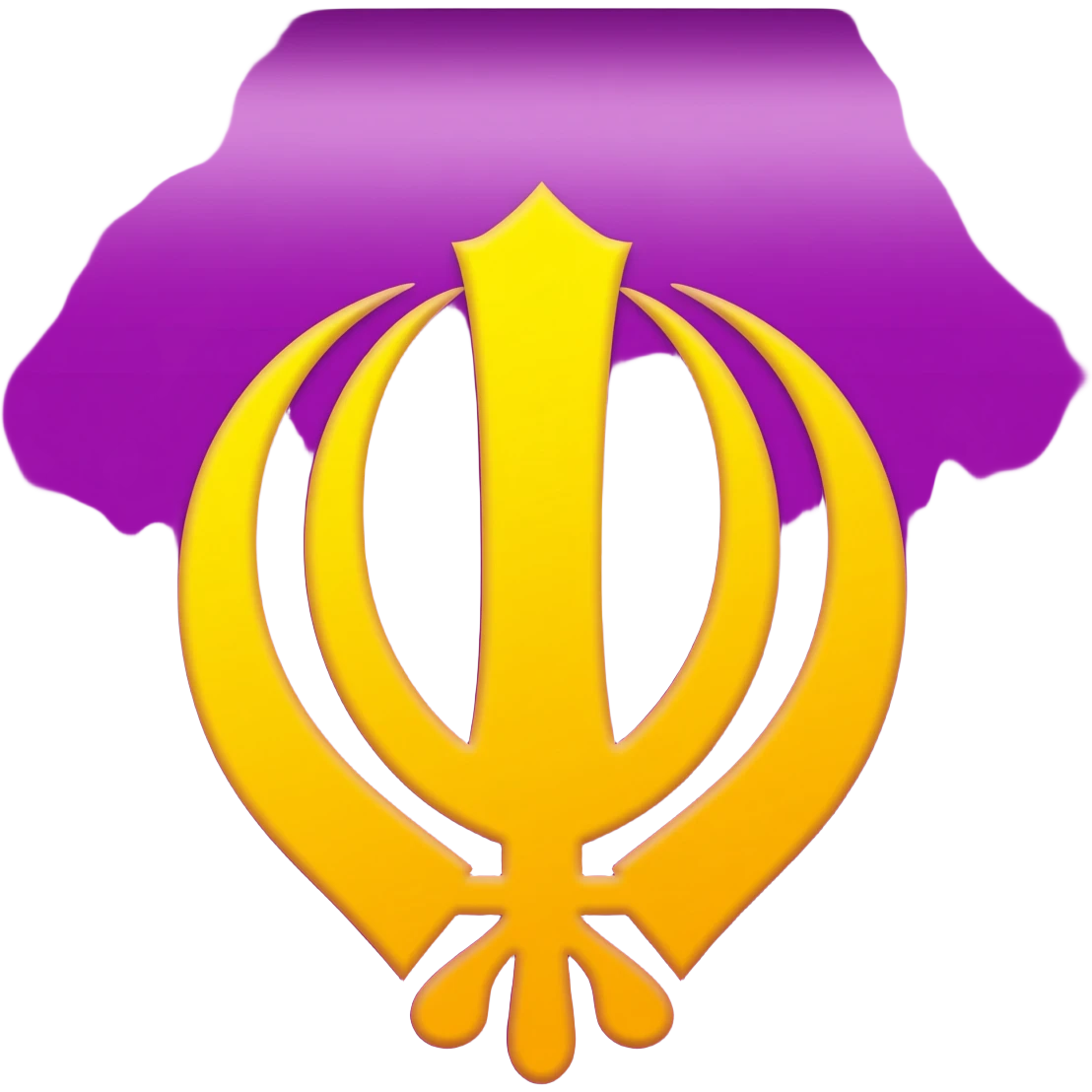 Purple Square Khanda emoji