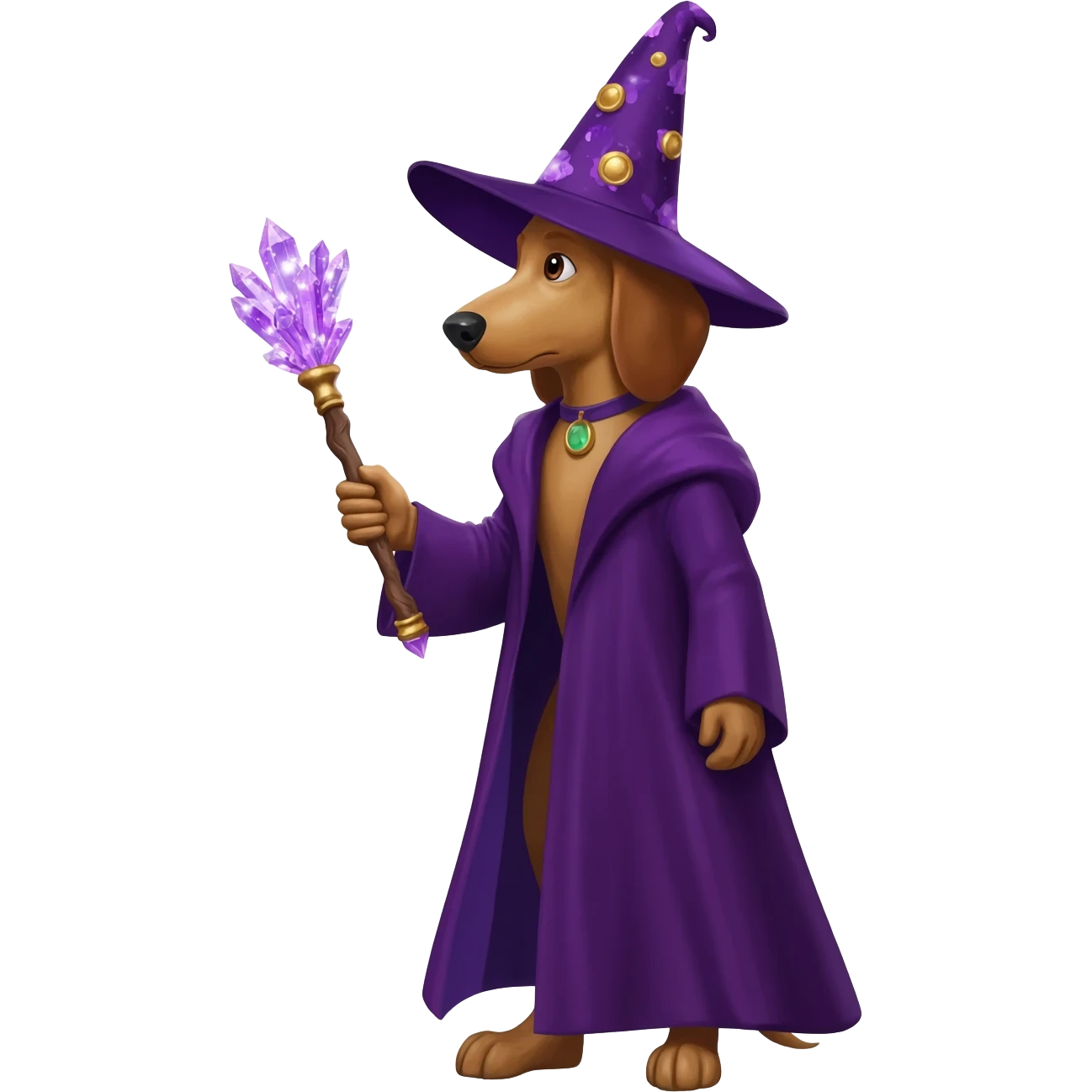 Dog wizard emoji
