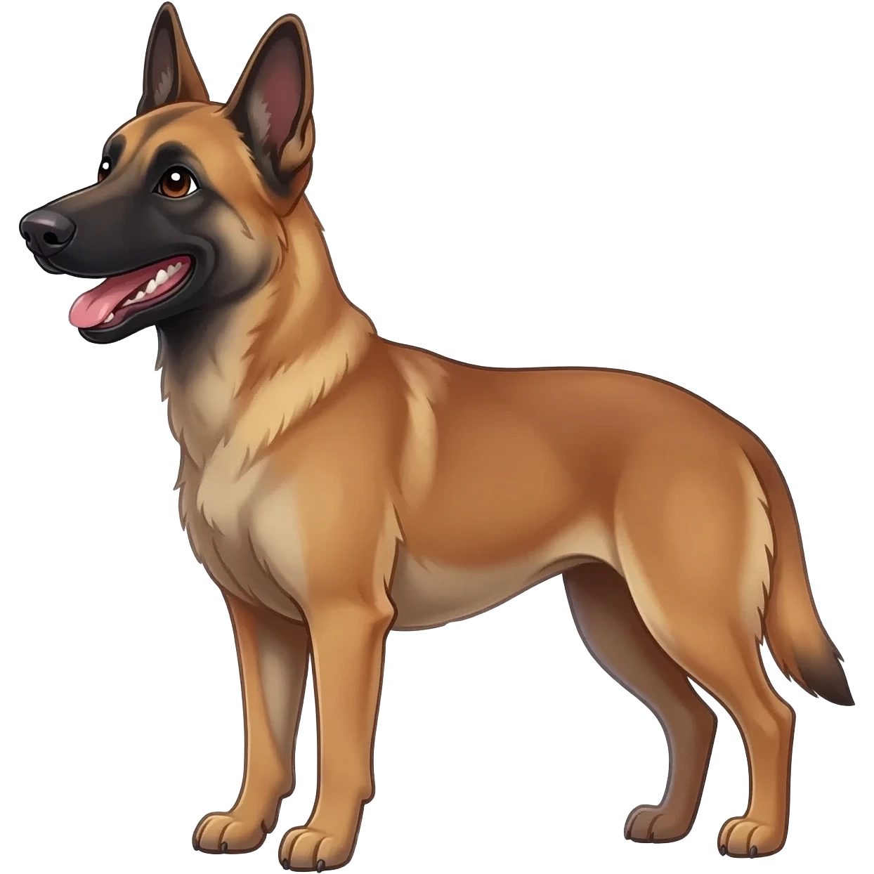 laughing malinois emoji