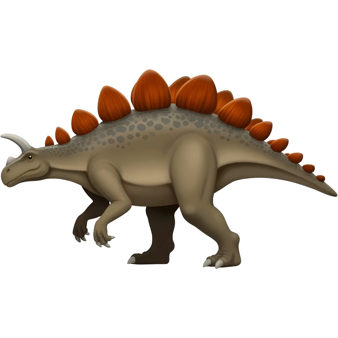 Make a stegosarus emoji