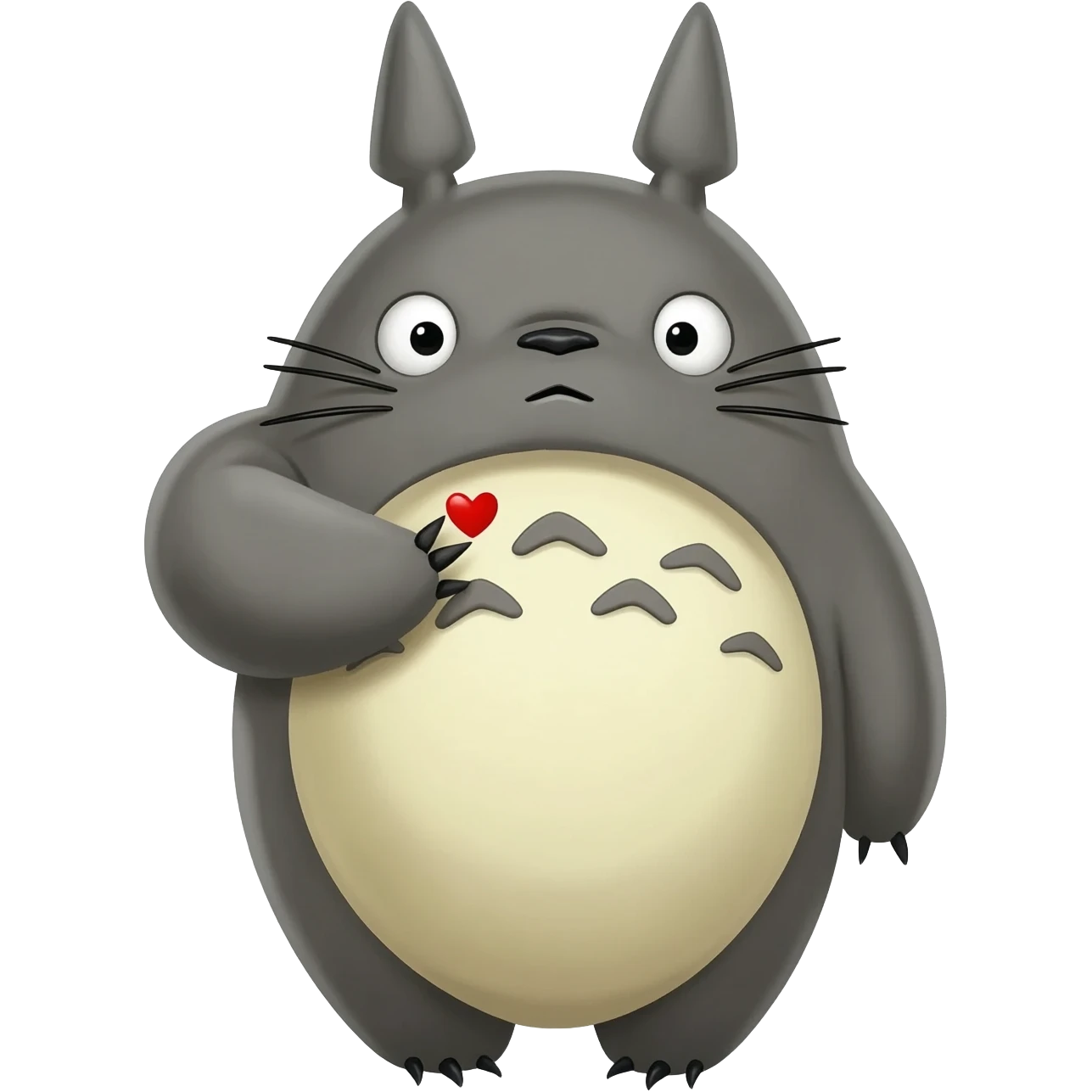 Totoro  с сердцем emoji