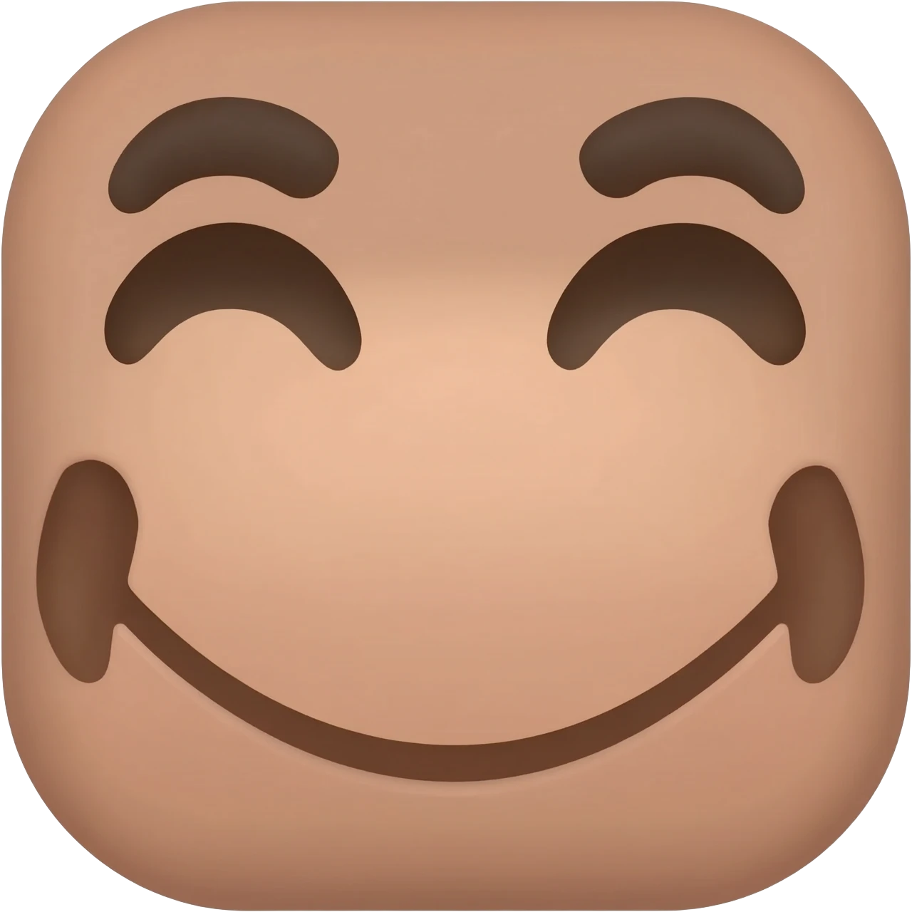 The YouTube app icon as a face emoji