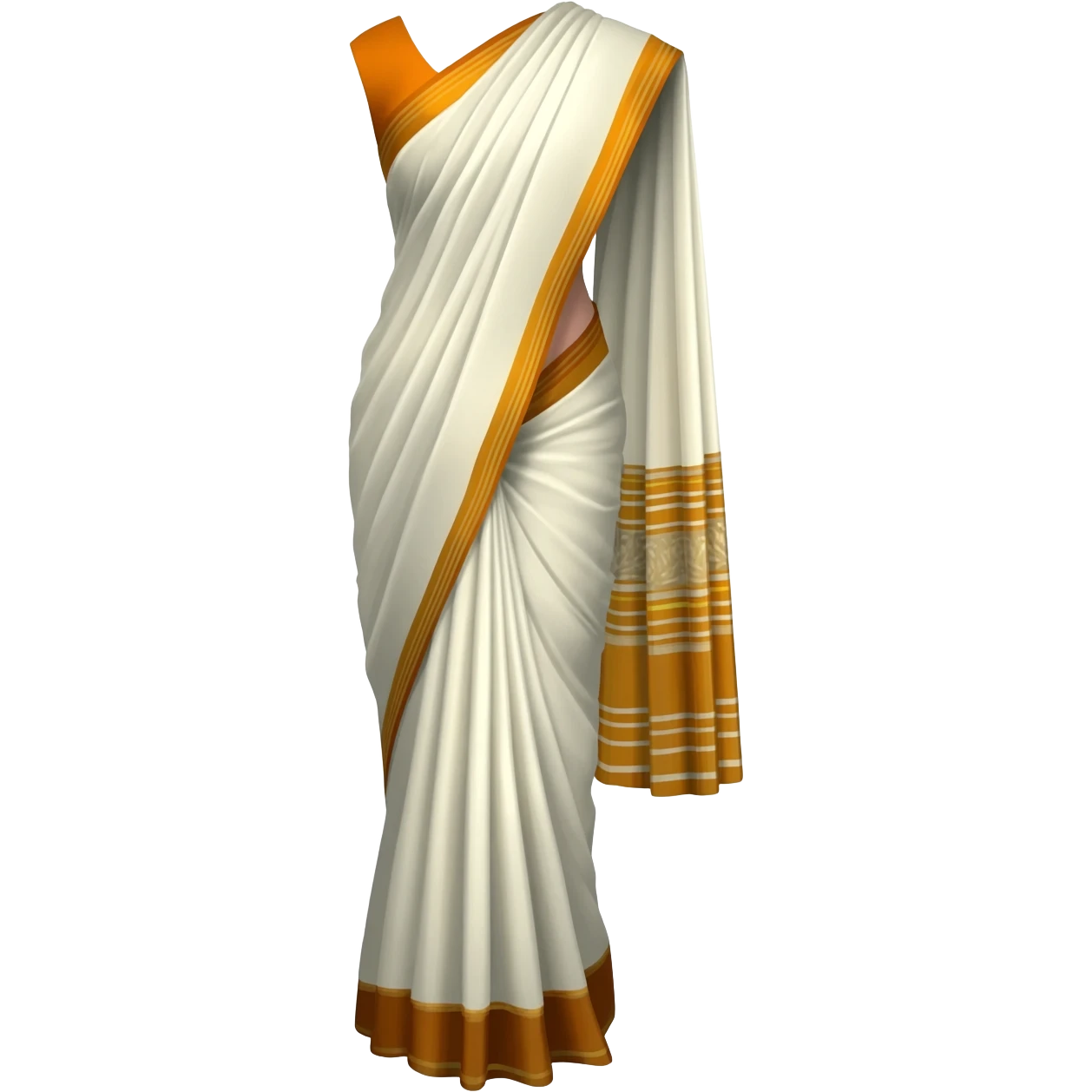 white saree emoji