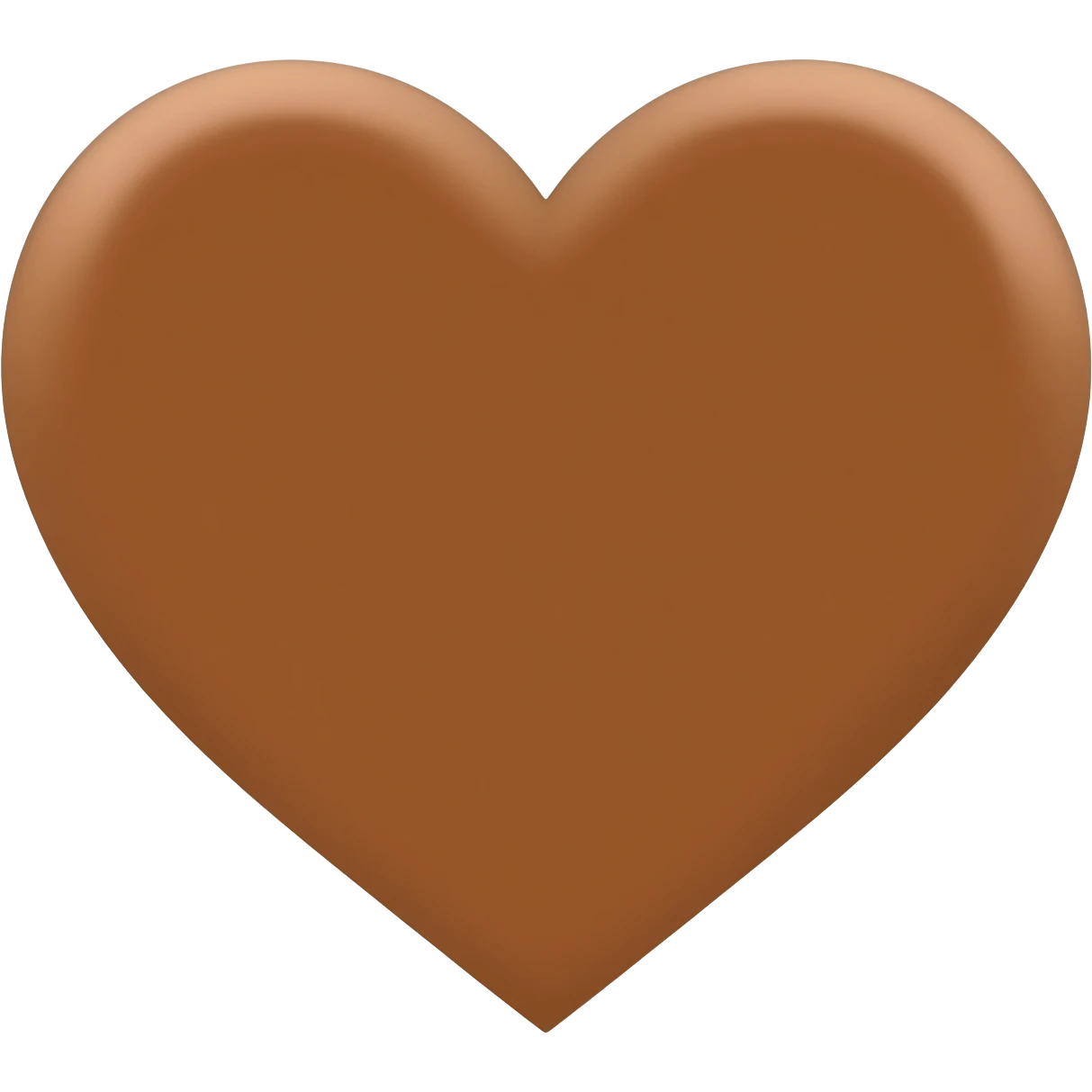 coração marrom emoji