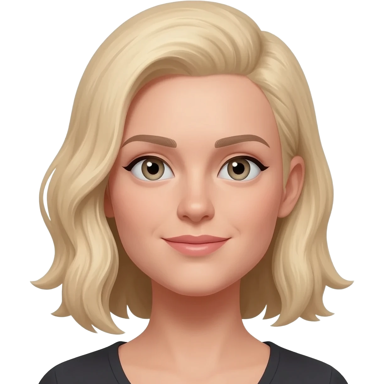 Bleach blond hair woman emoji
